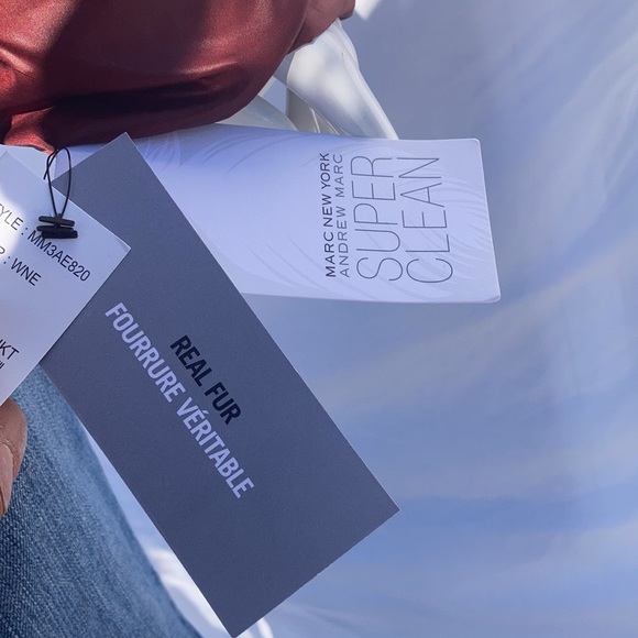 Marc New York Andrew Marc Dodge Down Puffer Jacket Rabbit Fur new with tags - Picture 9 of 15